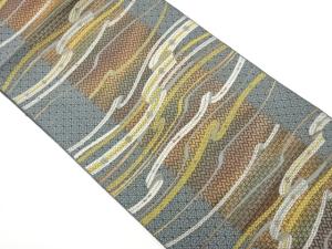 本場筑前博多檜扇に紐模様織出し名古屋帯